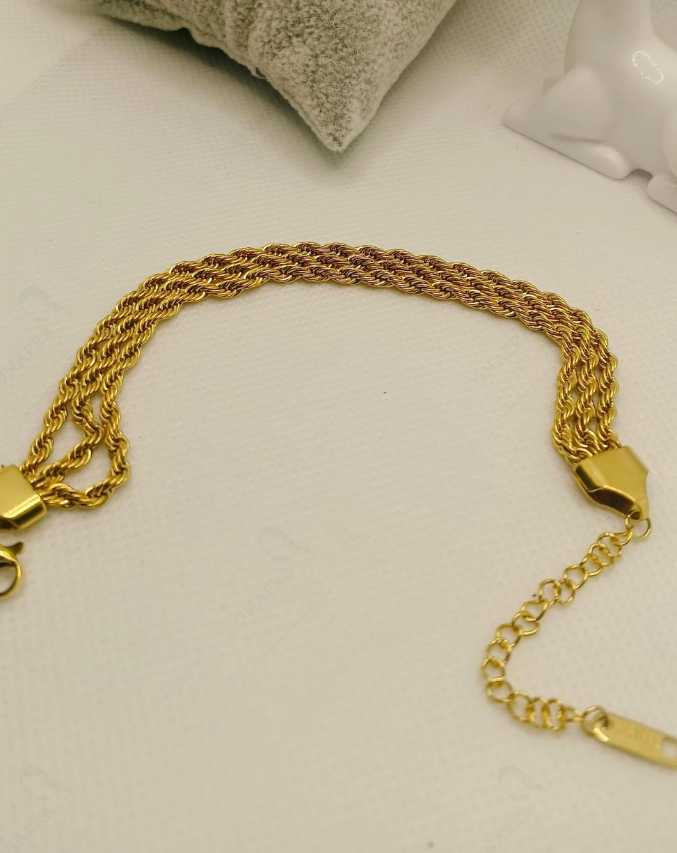 Elegant Gold Multi-Strand Bracelet