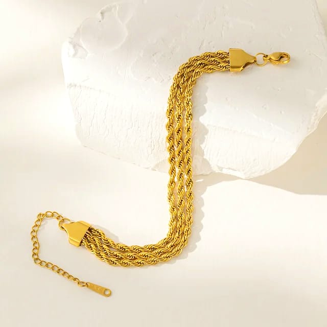 Elegant Gold Multi-Strand Bracelet